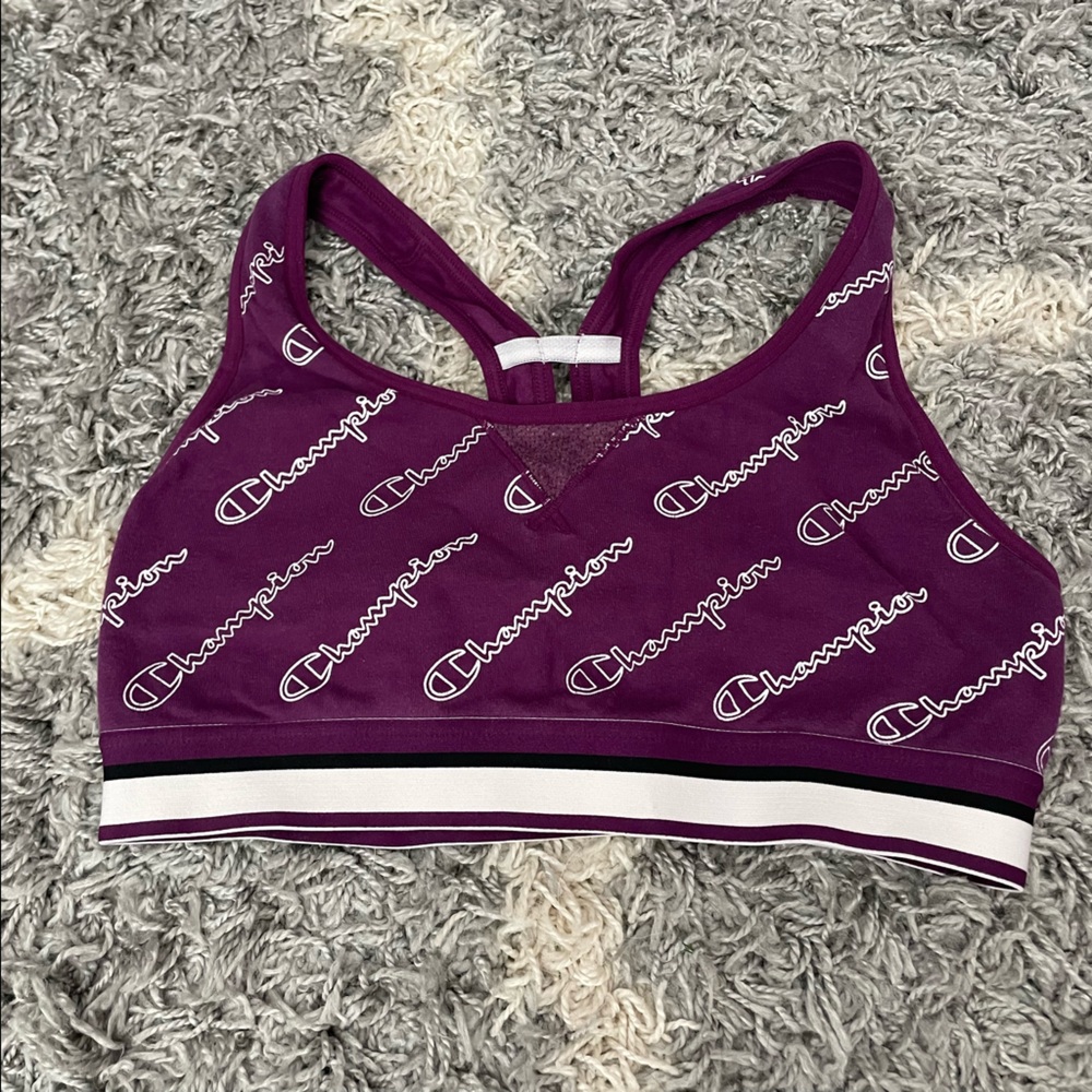 NWOT Champion purple sports bra